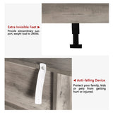 Vikiullf 7 Drawer Dresser - Wooden Bedroom Dresser, Gray Storage Drawers Cabinet for Bedroom, Living Room, Farmhouse Dresser Organizer Vikiullf