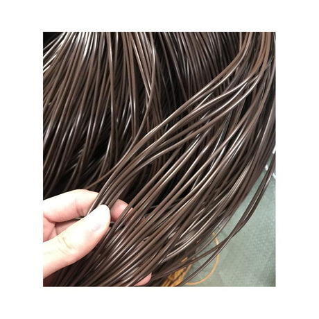 295ft/90m 2.5mm Round Synthetic Rattan Coffee Color, Plastic Wicker Repair Kit, Wicker Basket DIY Weaving Material Feyart