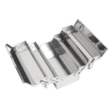 Veemoon 1pc Box Folding Toolbox Home Tools Portable Toolbox Rolling Tool Tray Metal Craft Storage Small Tool Chest Machinist Tools Storage Case Veemoon