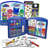 Disney PJ Masks Art Set for Kids - 50 Pc Superhero Art Kit Bundle with PJ Masks Coloring Utensils, Paint, Art Pad, Stickers, More | PJ Masks Painting Disney