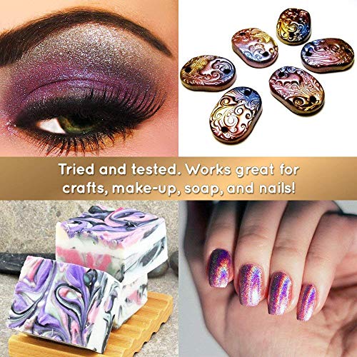 Mica Powder for Epoxy Resin, 32 Colors Dye Epoxy Resin Color Pigment Powder for Lip Gloss, Bath Bombs, Soap Making (5g/0.18oz) SEISSO