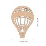 MAGICLULU 30pcs Wooden Unfinished Hot Air Balloon Slice Unpainted Wooden Hot Air Balloon Blank Hollow Hot Air Balloon Cutouts for DIY Craft Art MAGICLULU