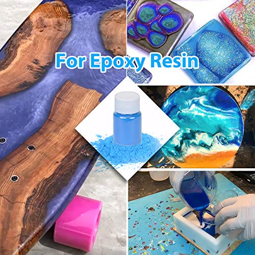 Epoxy Resin Dye-Mica Powder-18 Natural Powder Pigments-Soap Dye-Hand Soap Making Supplies-Eyeshadow and Lips Makeup Dye -Slime Pigment-Bath Bomb Glzyglyfx