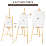 Stuelloaf Adjustable Wooden Painting Easel, Art Easel Stand Hold up to 48'', Painting Canvas for Wedding Sign and Poster, Drawing for Adults, Stuelloaf