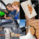 SEEKONE Industrial Heat Gun 1800W 122℉~1202℉(50℃-650℃) Variable Temperature Control with Two Temp-settings, Overload Protection, Four Nozzle SEEKONE