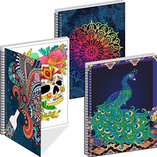 Kalysky Adult Coloring Books Set:3 Coloring Books for Adults Animal Flowers & Other Themes Designs.Coloring Books for Adults to Relax and Relieve - WoodArtSupply