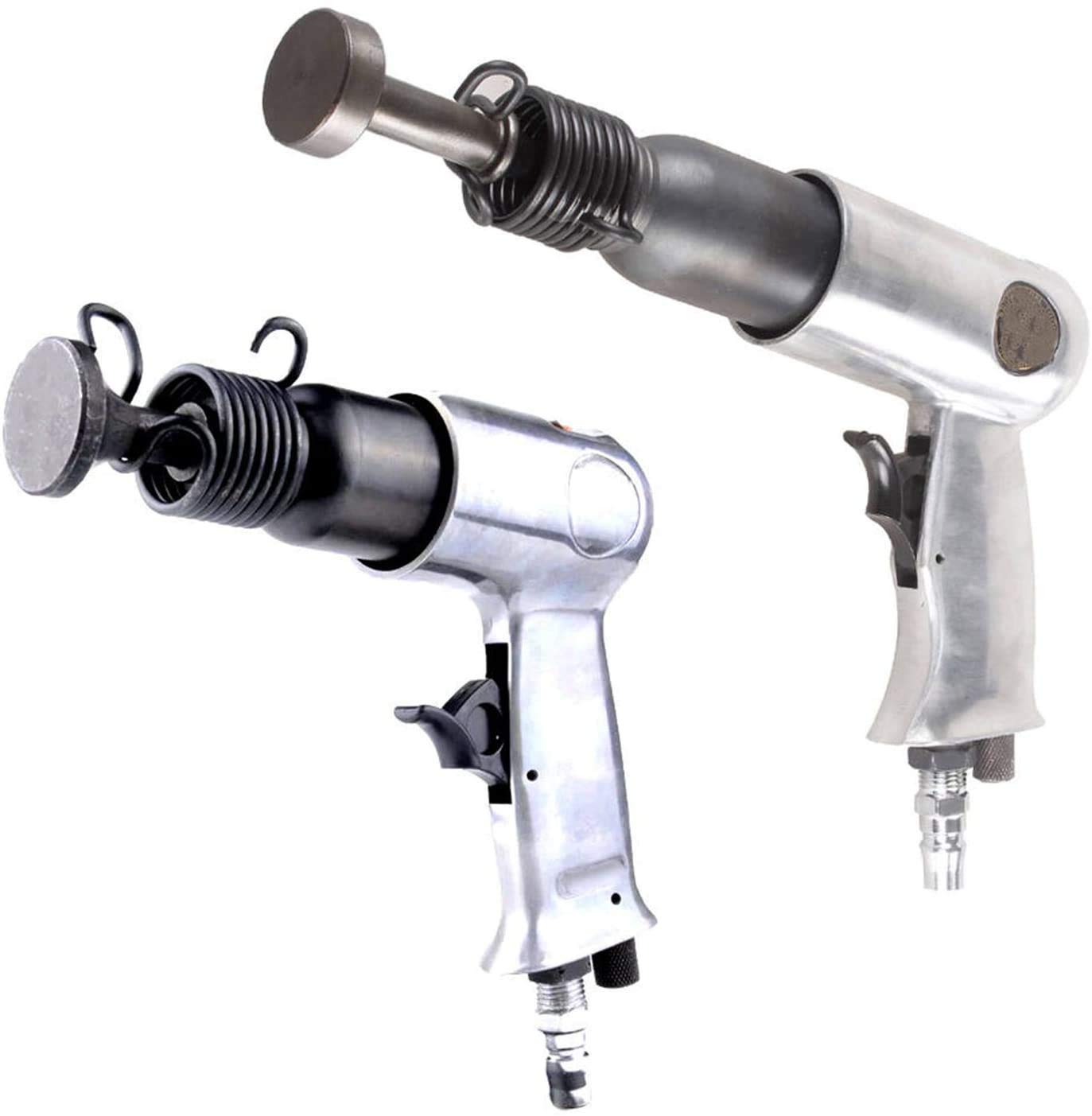 5 Pcs Air Hammer Bits Set, 0.401 Shank Smoothing Pneumatic Air Hammer Pneumatic Chisel Bits Tools Kit, Extended Length Hammer Tool With Spring. Dalekay