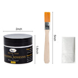 Gilding Adhesive, 100ml Epoxy Resin Gold Leaf Adhesive for Professional Craft Use, Water Based Gold Leaf Paint for Craft Art Use, Pasting Foil KINNO