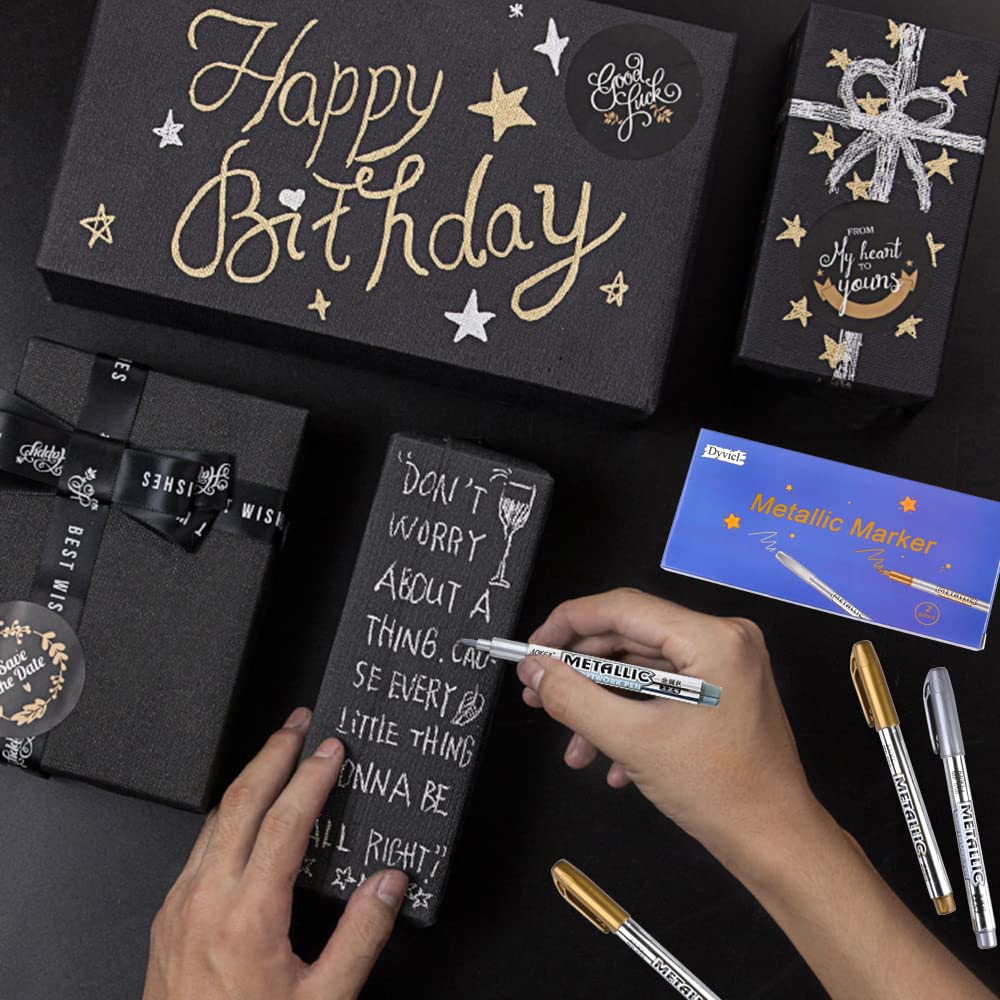 Dyvicl Silver Gold Pens and Sketching Pencils Dyvicl