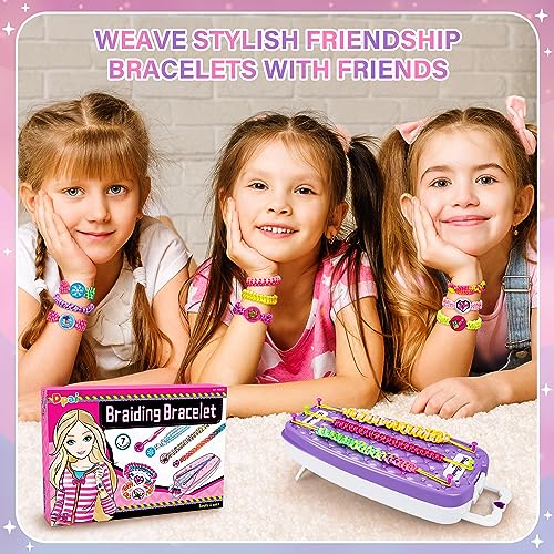 Dpai Friendship Bracelet Making Kit for Girls,DIY Arts and Crafts Toys,Jewelry String Maker Kit,The Best Birthday Gifts Ideas for Girls 6 7 8 9 10 11 Dpai