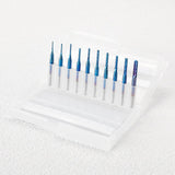 SainSmart Genmitsu 10Pcs Nano Blue Coat End Mill CNC Router Bits, 0.8-3mm, 1/8" Shank SainSmart