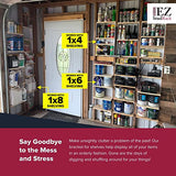 Made in USA | EZStudRack Adjustable Between Stud Shelf Bracket | Shelf Brackets for Wall Mounted Shelf | Shelving Brackets for Home | Garage Shelf EZStudRack