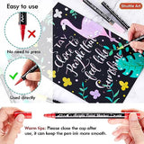 Shuttle Art 36 Colors Dual Tip Acrylic Paint Markers, Brush Tip and Dot Tip Acrylic Paint Pens for Rock Painting, Ceramic, Wood, Canvas, Plastic, Shuttle Art