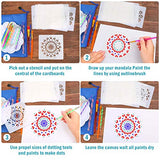 Mandala Dotting Tool Art Kit, Audab 42 Pcs Mandala Rock Dotting Set with Stencil Templates, Stylus Pens Paint Tray and Paint Brushes for Mandala Rock Audab
