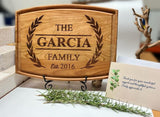 CARVELITA Personalized Wood Cutting Boards For Family, Meaningful Custom Christmas, Wedding, Anniversary Gifts For Couple, Mom, Dad, Friends, CARVELITA