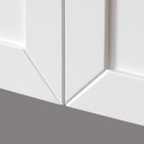 OONNEE White Bathroom Wall Cabinet 24x30 Inch Over Toilet Storage Cabinet Wall Mounted Wooden Medicine Cabinet with Adjustable Shelf, 2-Door Wall OONNEE