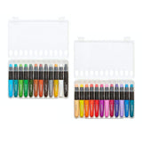 KINGART 580-24 GEL STICK Set, Artist Pigment Crayons, 24 Unique Colors, Water Soluble, Creamy, and Odorless, Use on Paper, Wood, Canvas and more KINGART