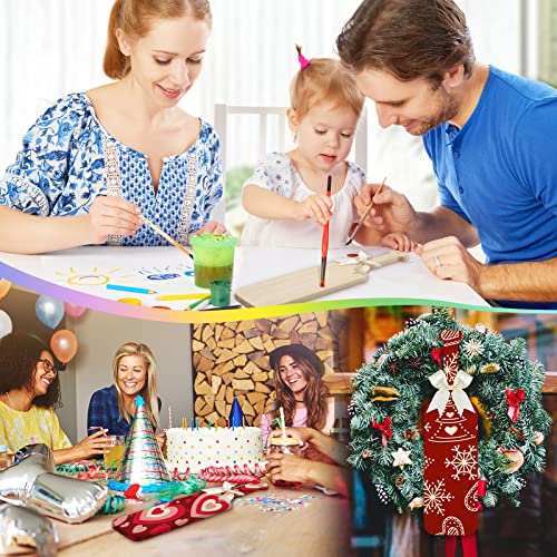 15 Inch Wooden Paddle Unfinished Greek Fraternity Sorority Paddle Solid Pine Wood Paddle Wooden Frat Paddle for DIY Arts Crafts Home Decoration (24 Bucherry