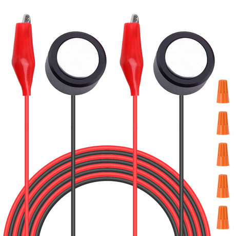 DKARDU CNC Router Z-Axis Tool Setting Touch Probe Block Milling CNC Router Mill Zero Check Touch Plate for CNC Engraving Machines, with Wire End Caps DKARDU