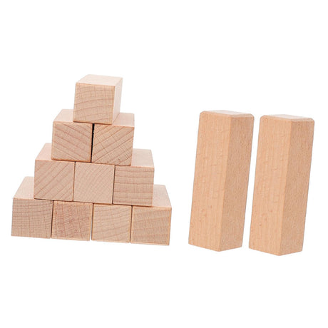 Anneome 12pcs Seal Blank Wood Stamp Unfinished Scrapbook Stamp Journal Stamps Wood Carving Blanks DIY Craft Wood Blank Blocks Blank Scrapbook DIY Anneome