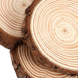JOIKIT 50 PCS 3.5-4 Inches Natural Wood Slices, Unfinished Natural Wood Coasters, Wood Rounds Circles for Arts and Crafts, DIY, Christmas Ornaments, JOIKIT