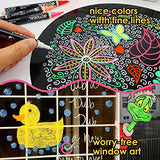 GOTIDEAL Liquid Chalk Markers, Bold Tip 8 Colors Washable Window Chalkboard Glass Pens, Paint and Drawing for Car, Blackboard, & Bistro,Kids and GOTIDEAL