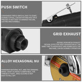 Baisiky 3inch Air Cut Off Tool,Angle Grinder Pneumatic Cutting Machine With 5-Pieces 3" Cutting Disc Set,Free Speed 20000RPM Baisiky