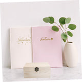 NOLITOY 9 Pcs Treasure Chest Case Unfinished Chest Sundries Storage Tray Wood Trinket Tray Trinket Storage Chest Wood Treasure Chest Wood Case Lock NOLITOY