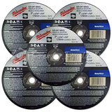 Milwaukee 5 Pack - 7 Inch Cut Off Blades For 7.25" Circular Saws - Aggressive Cutting For Metal & Stainless Steel - 7" x .09 x 7/8-Inch Milwaukee