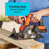 BLACK+DECKER 20V MAX* POWERCONNECT 5-1/2 in. Cordless Circular Saw, Tool Only (BDCCS20B) BLACK+DECKER