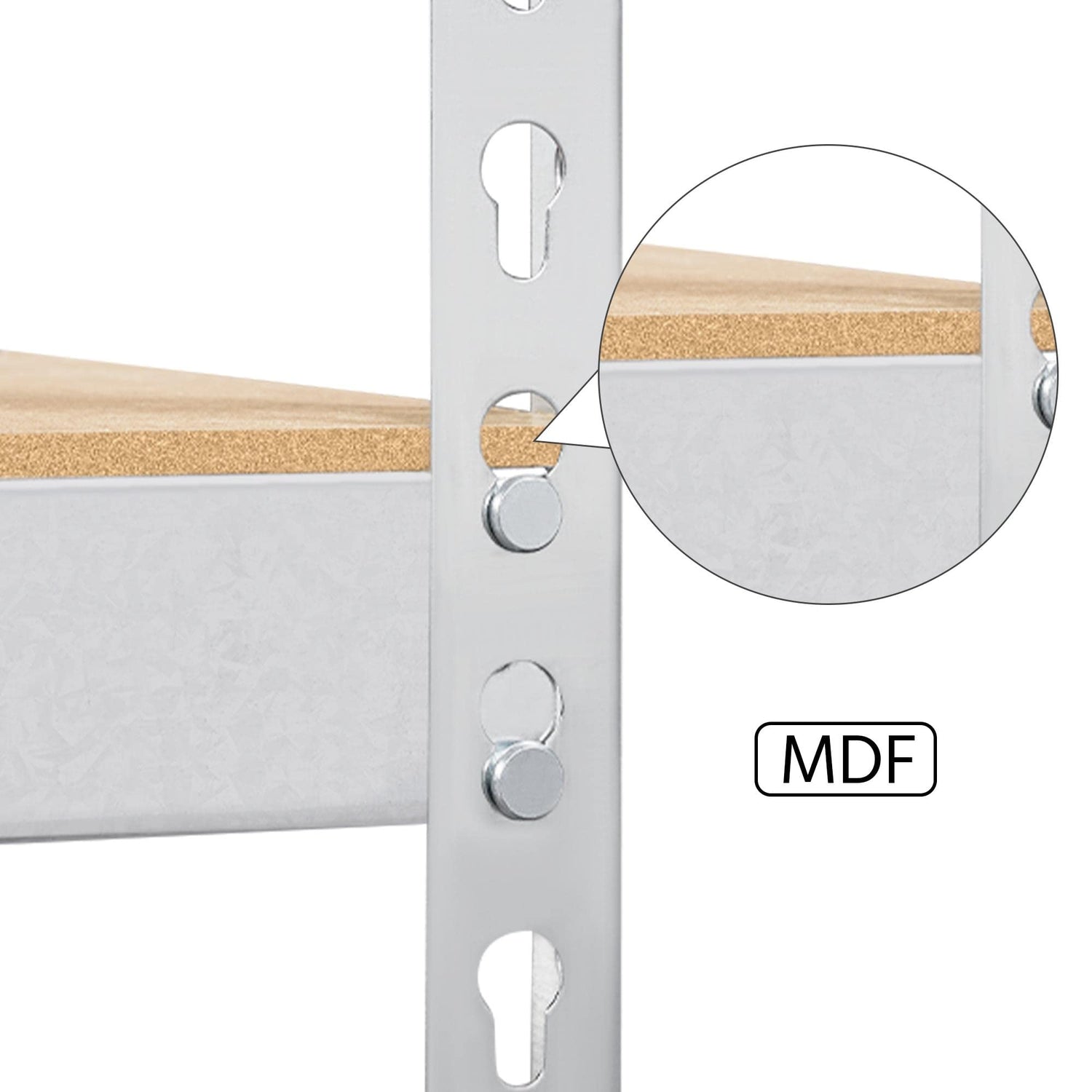 Topeakmart 2 PCS 5-Tier Utility Shelves, Metal Storage Shelves Garage Shelving Unit Adjustable Garage Storage Shelves Storage Racks Heavy Duty Shed Topeakmart