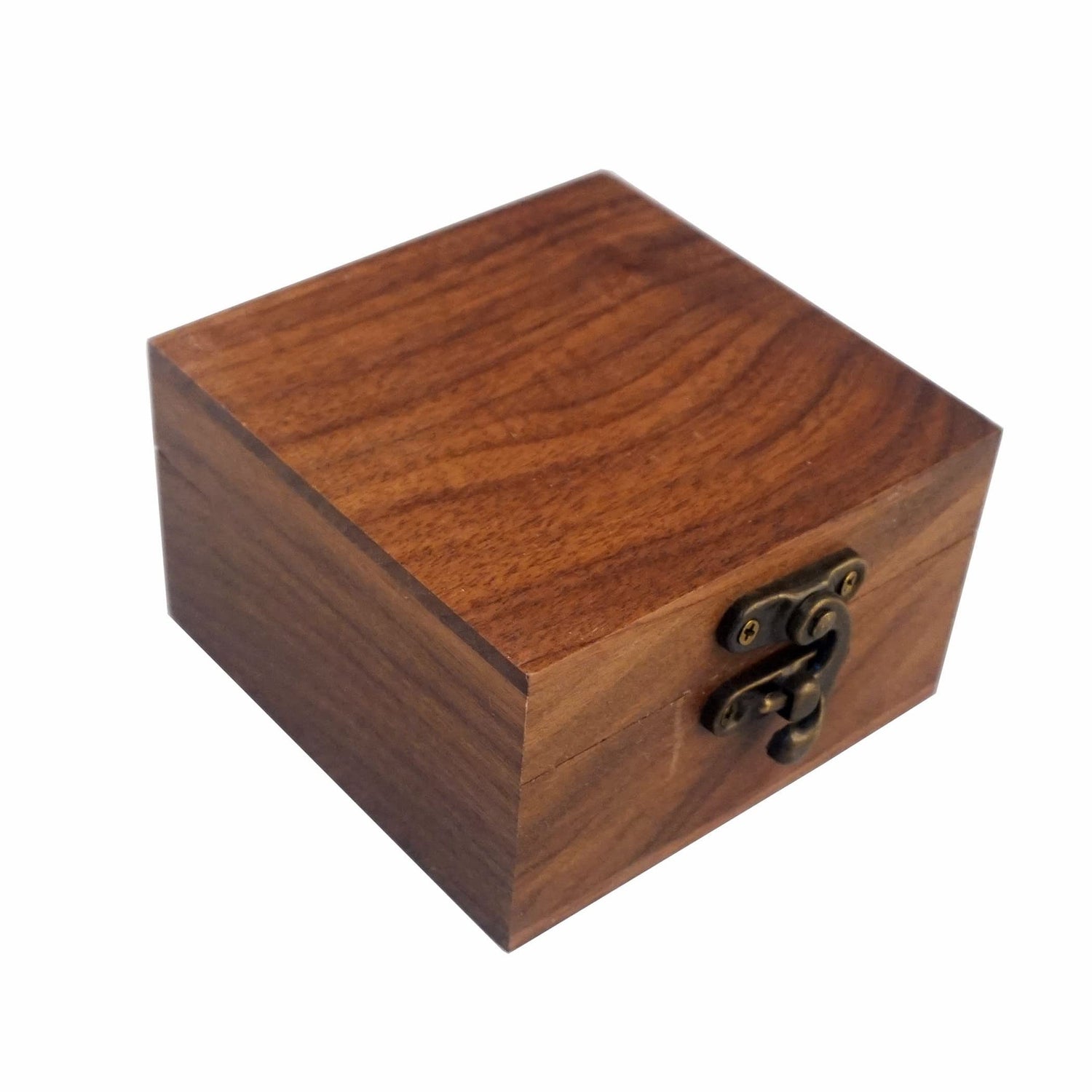 LONMAIX Walnut Wood Box for Crafts, Jewelry Box and watch box Wooden Keepsake Box Gift (Walnut) LONMAIX