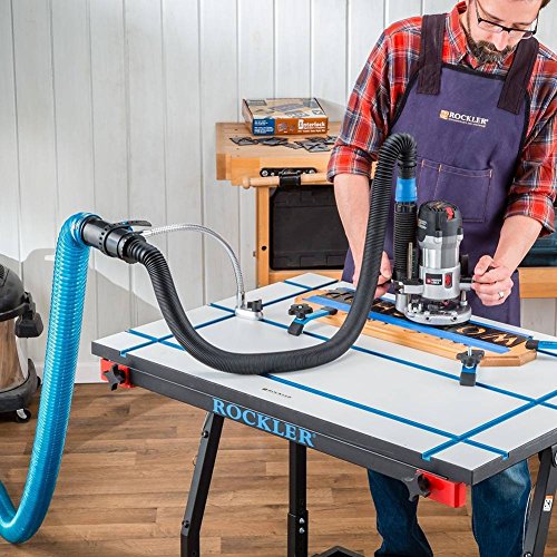 Rockler T Track Table Top (28” x 40”) - T Track Accessories for Fast & Stable Sawing, Sanding, Routing, or Assembly – Extruded Aluminum T-Slots