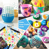 LET'S RESIN 12 Colors Acrylic Paint Markers, 3 Tips Multi-Purpose & High-Capacity Acrylic Paint Pens, Perfect Resin Supplies for Resin Crafts, Rock, LET'S RESIN