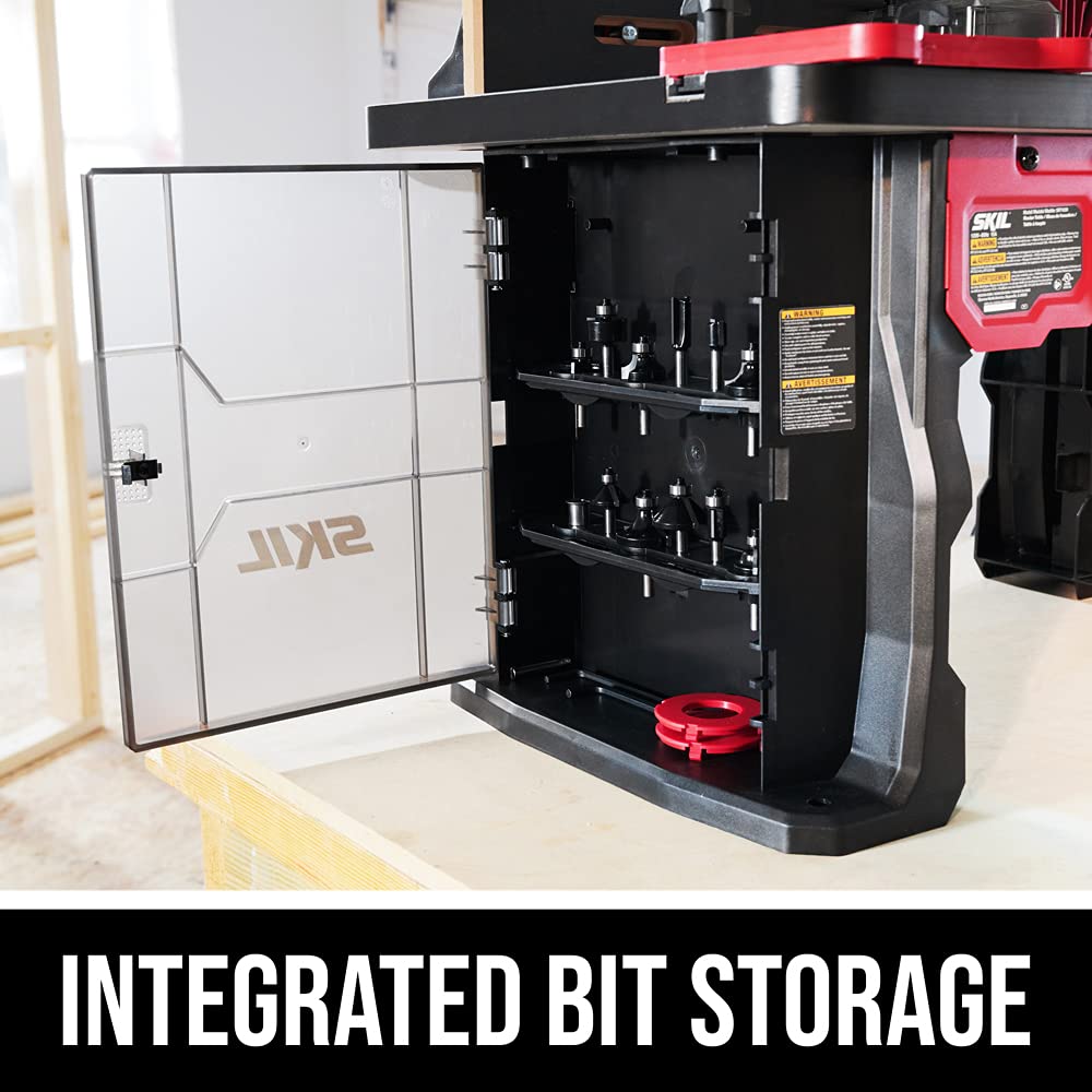 SKIL SRT1039 Benchtop Portable Router Table with Dual Sided Integrated Bit Storage Skil