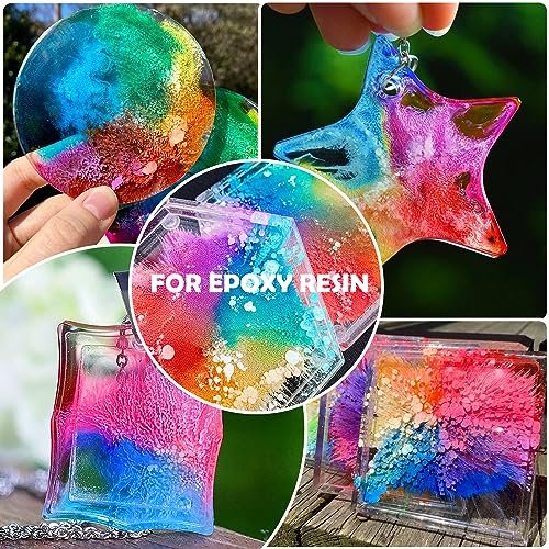Alcohol Ink Set 30 Bottles - 20 Vibrant Color with 10 Metallic Colors Alcohol-Based Ink for Epoxy Resin Art, Resin Petri Dish Making - Alcohol Color