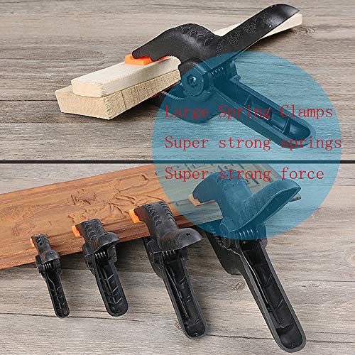 ONDY 2 Pack Of 9” Large Spring Clamps Heavy Duty Nylon Muslin Woodworking Clamps Photo Studio Backdrops Backgrounds Clamps Set, the Jaws Have a ONDY