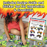 Attatoy DIY Craft Wood Car Kit (10-Piece Set); Unfinished Mini Wooden Race Car Craft Project for Kids Attatoy