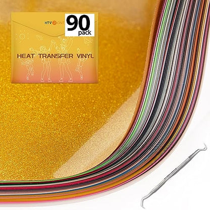 HTVRONT HTV Heat Transfer Vinyl Bundle - 8 Pack 12 x 3FT HTV