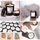 XBTEBBWL 100Pcs 5.1 X 0.5 Inch Wooden Candle Wicks,Candle Trimmer Set and Smokeless Candle Wicks with Iron Stand for DIY Candle Making XBTEBBWL