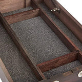 KINGART 702 Adjustable Wood Table Sketchbox Easel, Premium Beechwood Espresso Stain - Portable Artist Desktop Storage Case, Hold All Supplies KINGART