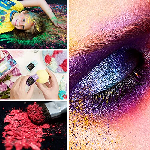 Mica Powder, 30 Color Resin Pigment, Natural Cosmetic Grade Shimmer Mica Powder for Epoxy Resin/Bath Bombs/Candle/Soap/Lip Gloss/Slime. Candle NTWJNJY