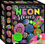 Paint Your Own Neon Stones-This Complete Starter Kit includes all you need to create Vibrant, Three-Dimensional Art to display in your Home or Garden Hinkler