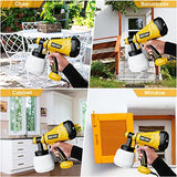 KOVDON Paint Sprayer, 700W HVLP Spray Gun, 6 Copper Nozzles & 3 Spray Patterns, Easy to Clean, Ideal Spray Gun for Furniture, Cabinets, Fences, KOVDON