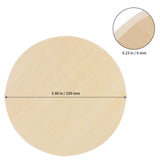 SHEUTSAN 24 PCS 6 x 6 Inch Blank Wood Circles, 1/4 Inch Thick Unfinished Wood Rounds Cutouts, Round Basswood Circles for Crafts Door Signs SHEUTSAN