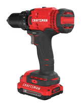 CRAFTSMAN V20 Cordless Drill/Driver Kit, 1/2 inch, Battery and Charger Included (CMCD700C1) Craftsman