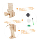 BESPORTBLE Easter Nutcrackers Wooden Soldiers Figurine Unfinished Walnut Soldier Kidult Toys Nutcracker Toy Easter Wooden Puppet Unfinished BESPORTBLE