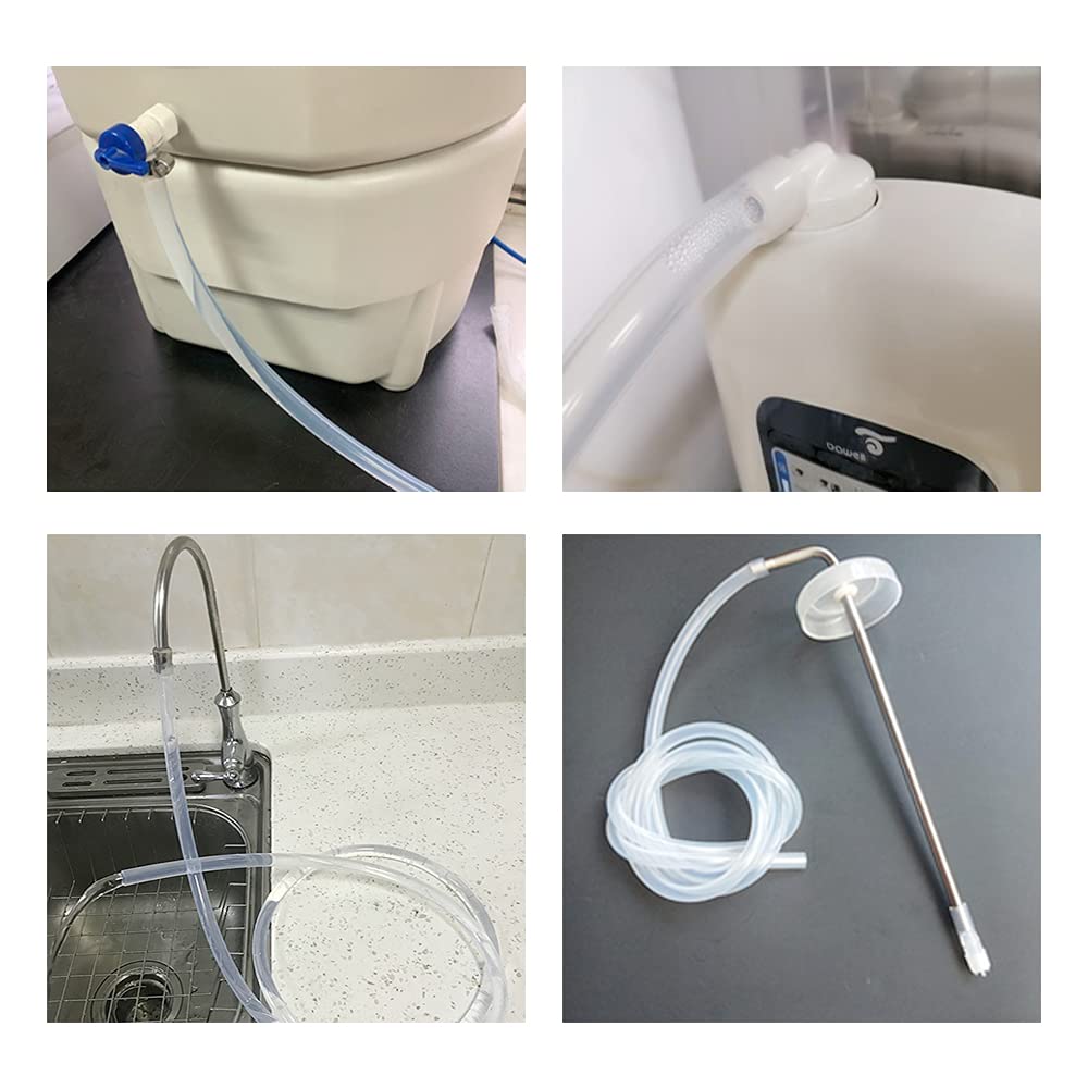 Feelers 3/8" ID x 1/2" OD Silicone Tubing Food Grade Pure Silicon Tube High Temp Home Brewing Winemaking Silicone Hose Tubing, 3.28ft Length Feelers