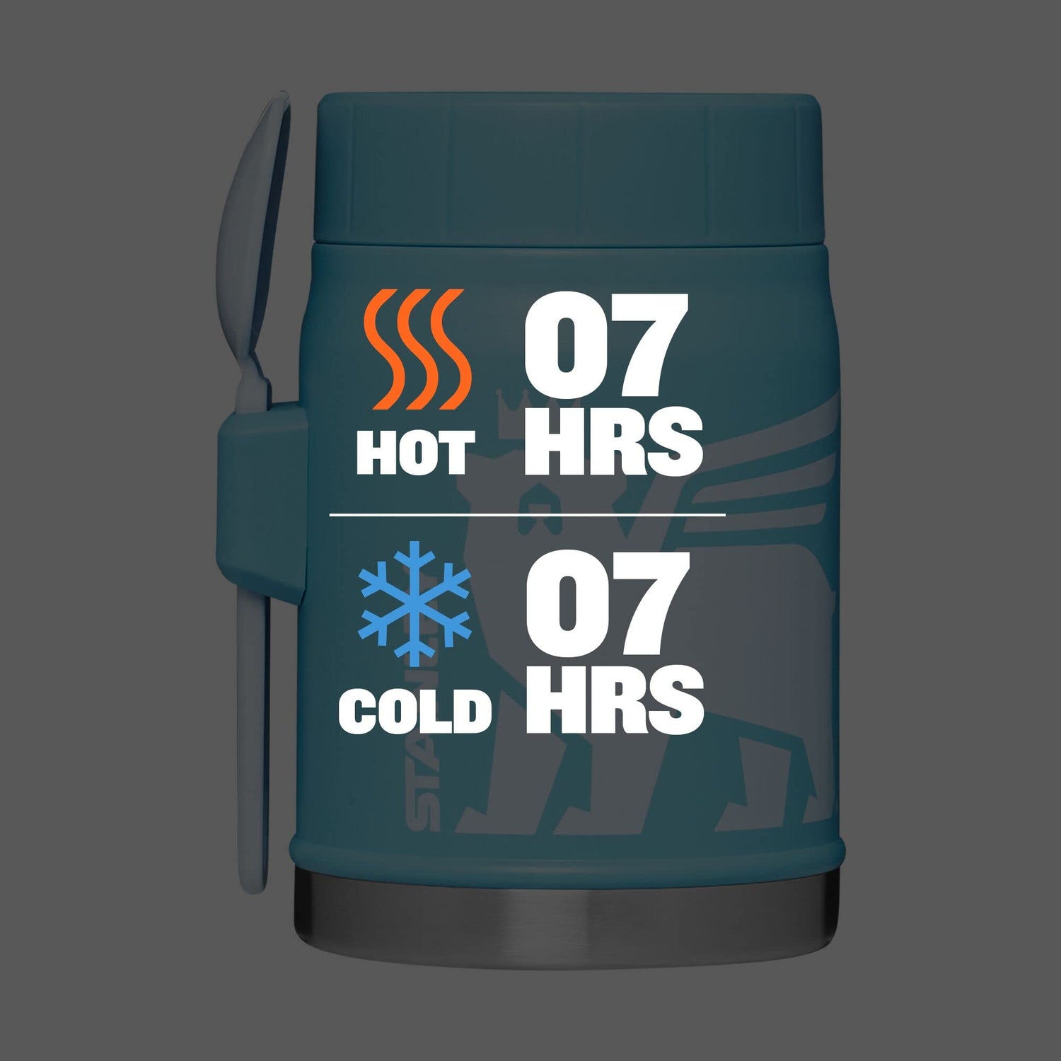 Stanley Heritage Insulated Food Jar for Kids (8 and Above) with Spork, 14oz Stainless Steel Kids’ Lunch Box, Dishwasher Safe and BPA-Free STANLEY