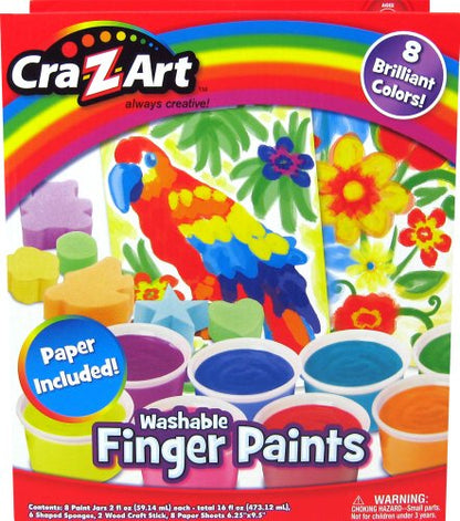 Cra-Z-Art Finger Paints (12406),Assorted - WoodArtSupply